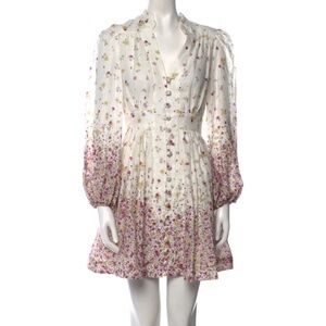 Zimmermann Carnaby Floral Linen Mini Dress Color